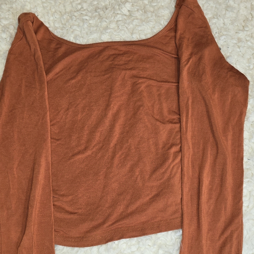 Women's Rust Long Sleeve Top